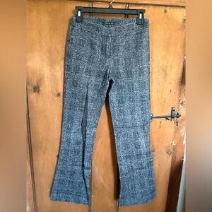 Theory Black and White Tweed Pants